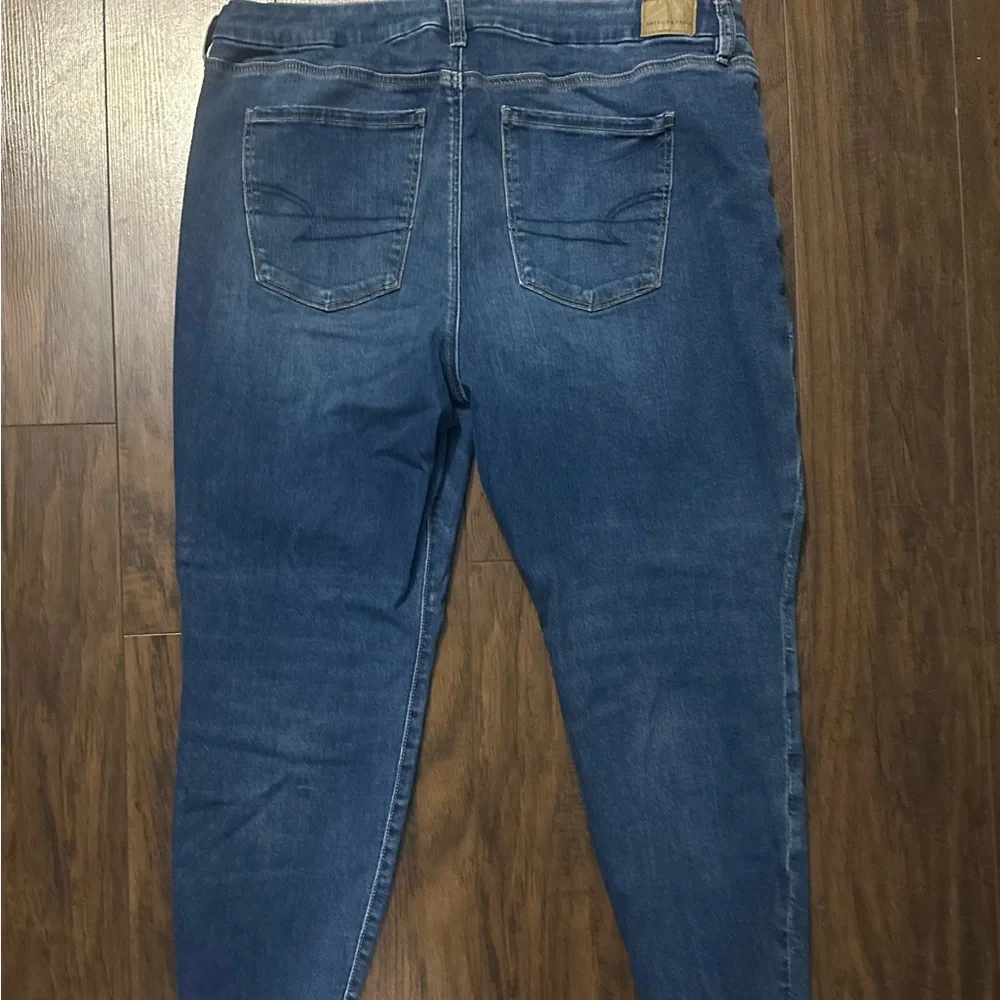 American Eagle Outfitters Women's Indigo Skinny Jeans - Picture 4 of 4